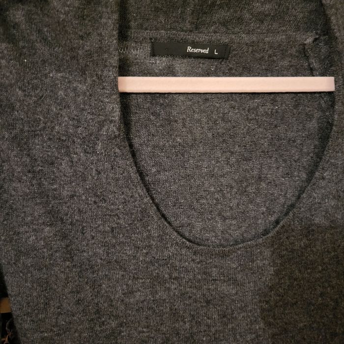 Szara Dzianinowa Sukienka rL Reserved