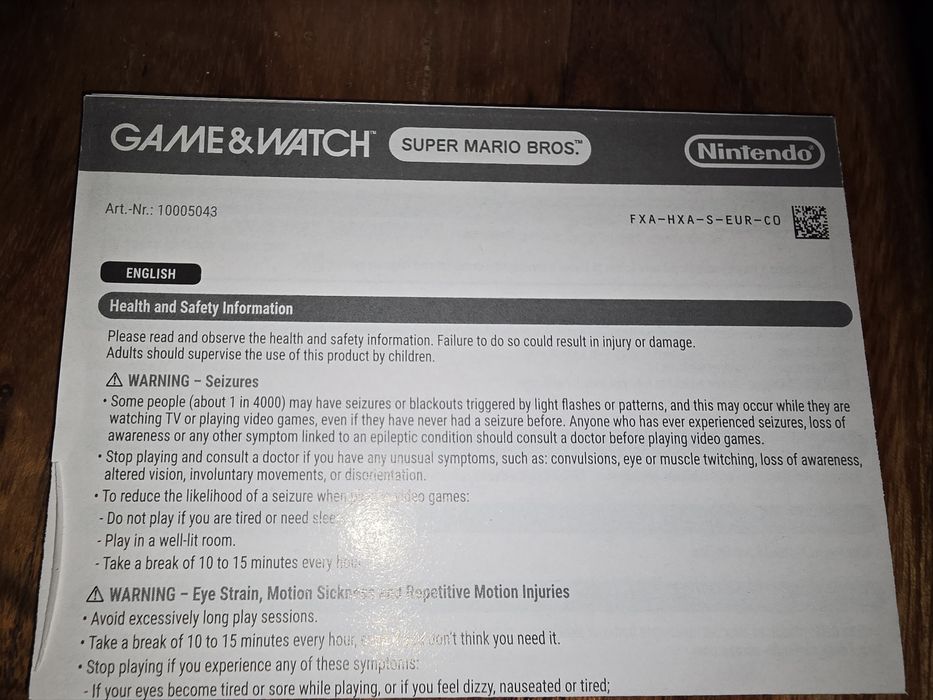 Nintendo Game & watch Super Mario Bros.