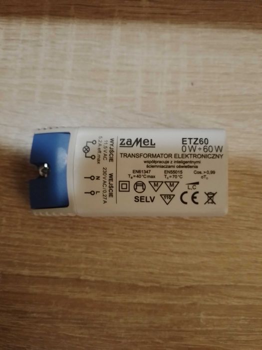 Transformator elektroniczny 12V 0-60W ETZ60 LEDIX ZAMEL