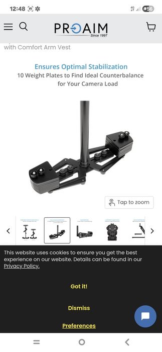FLYCAM Estabilizador de mão HD-3000 para câmaras de vídeo DSLR