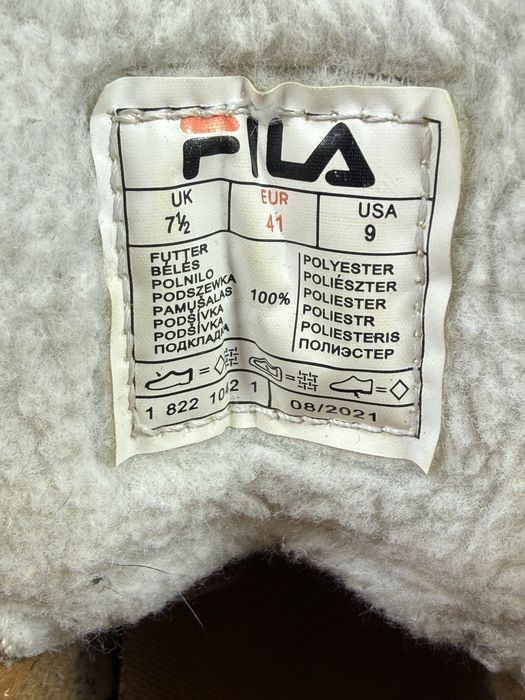 Buty FILA ocieplane brązowe - rozmiar 41