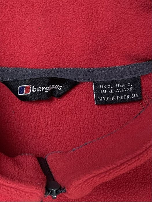 Berghaus кофта толстовка XL размер флисовая красная оригинал