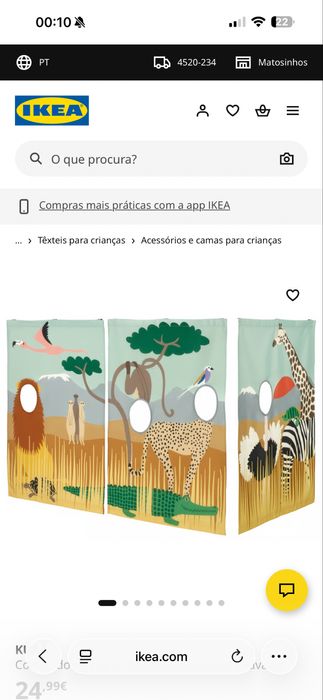 Beliche IKEA MYDAL 90x200 cama criança madeira pinho