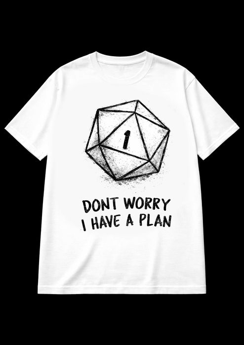 T-shirt de dados de D&D (Dungeons & Dragons)
