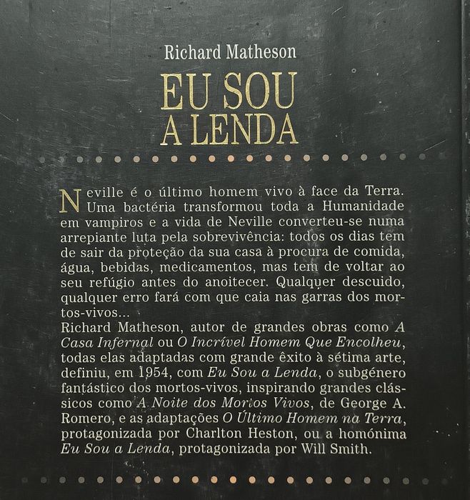 Eu Sou a Lenda Livro