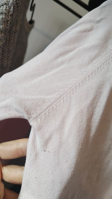 Wiskoza sweter mięciutki fajny baby pink