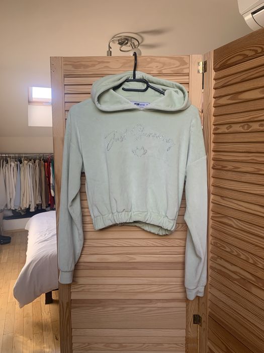 welurowa zielona bluza xs pistacja