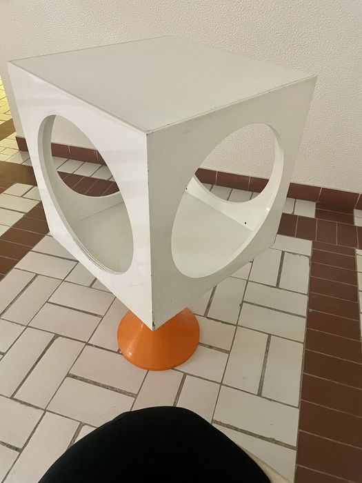 Wooden Space Age Mid Century Modern Side Table Mesa Armario Consola