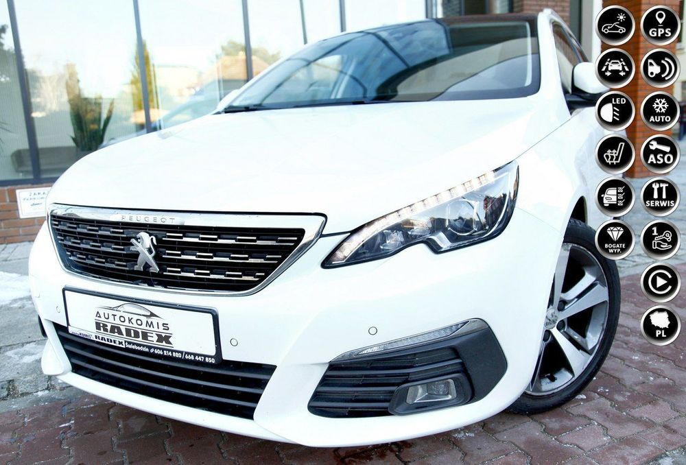 Peugeot 308 Salon PL|1 Reka|Bezwyp| Panorama|As.Pasa|6 Bieg|Navi|2xPark|GWARANCJA