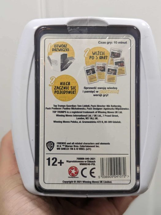 FRENDS serial Przyjaciele Quiz Top Trumps 500 pytań *prezent* nowy