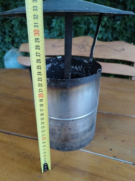 Nakładka daszek na komin fi 18 cmstal żaroodporna nierdzewna