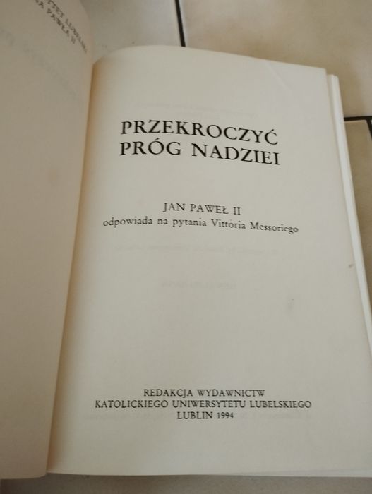 Jan Paweł II przekroczyć próg nadziei
