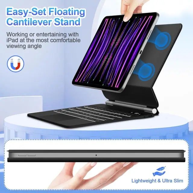 Клавіатура Goojodog Magic Keyboard для Apple iPad Pro, Air 4,5.