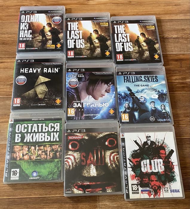 Sony Ps3:Мафия, Одни из Нас, Heavy Rain Tomb Raider Dark Souls, Ico & Shadow of the Colossus, Дурная Репутация Desd Space Max Payne FarCry Saw