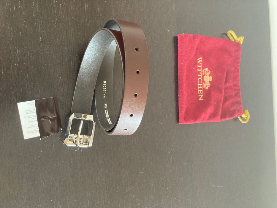 Pasek skórzany brązowy VIP Collection (Wittchen)