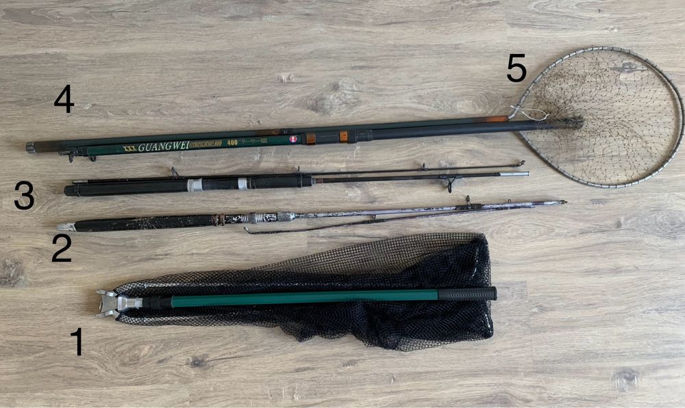 Підсак для риболовлі телескопічний, спінінг СРСР