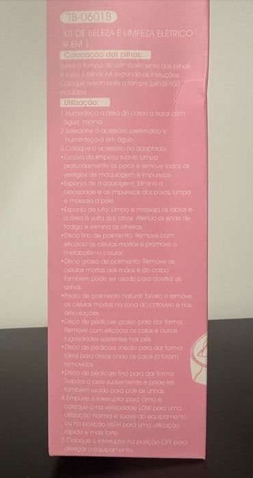 Kit de Beleza e Limpeza Elétrico 9 em 1 Novo