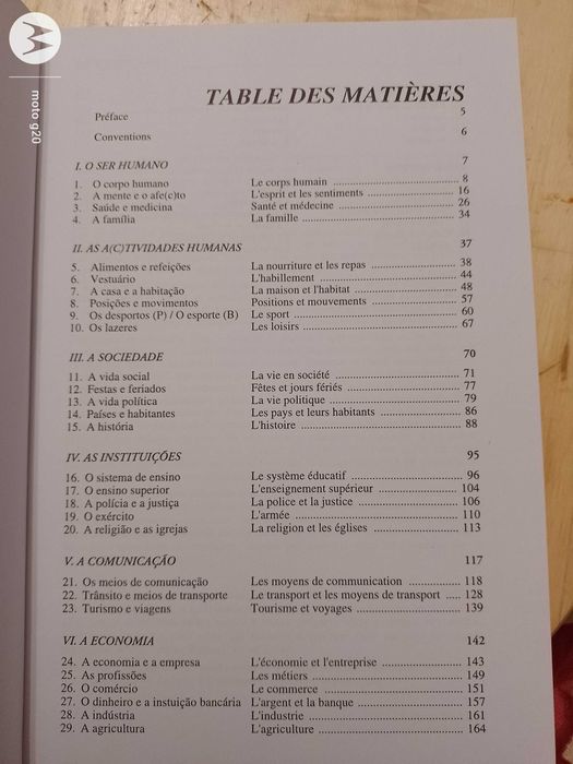 Du mot à la phrase Vocabulaire Portugais Contemporain