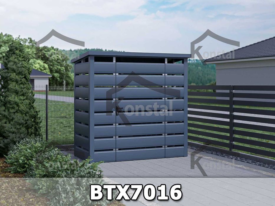 NOWOCZESNA Wiata śmietnikowa AŻUROWA - Producent !!! - Cała Polska