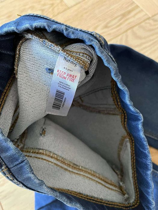 Legginsy dziewczęce Nutmeg r.110, jegginsy, jeansy rurki