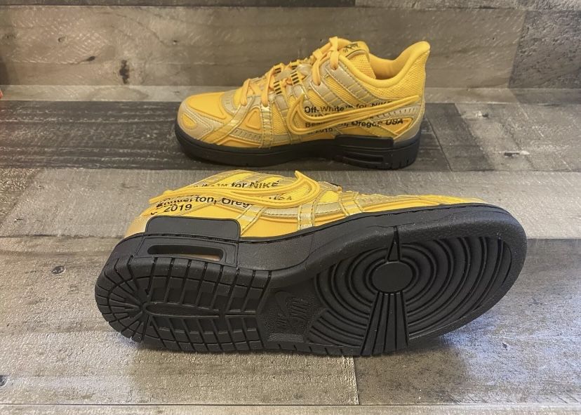 Nike Air Rubber Dunk Off-White University Gold