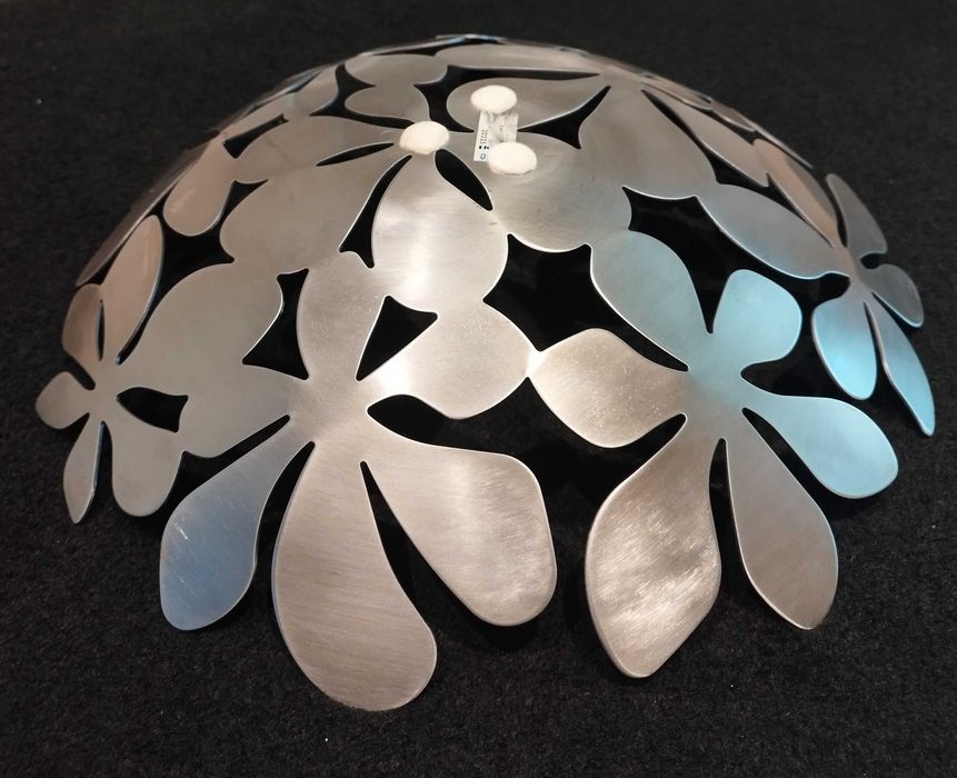 Fruteira de Metal Prateado