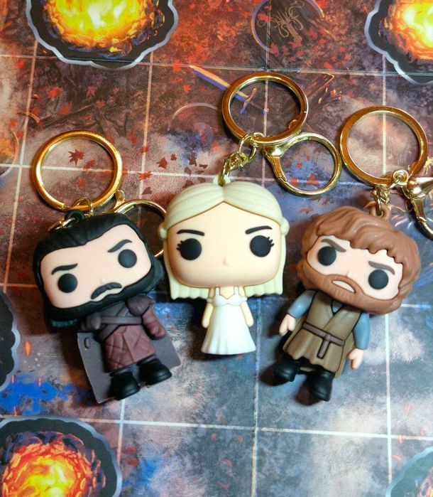 Брелоки Гра Престолів (Game of thrones): Тіріон, Джон Сноу, Дейнеріс