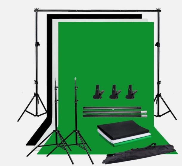 Abeststudio Luzes, Pano para remover fundo, Suportes, Studio Lightning