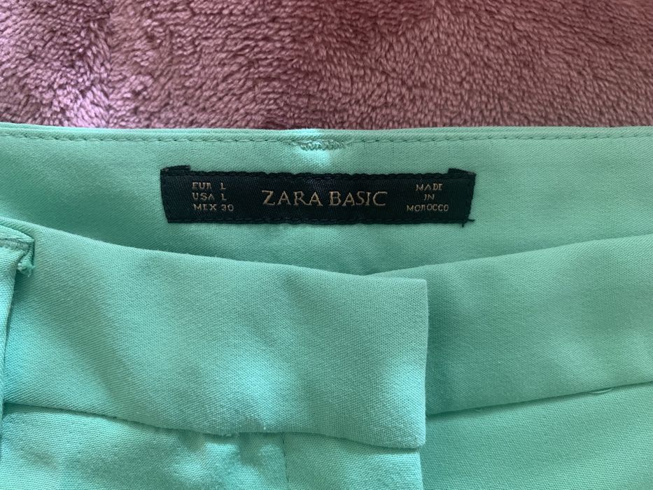 Calções senhora verde-água tamanho L “Zara”