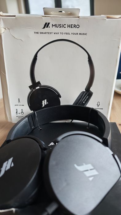 Słuchawki Music Hero Slight Jack 3.5 czarne