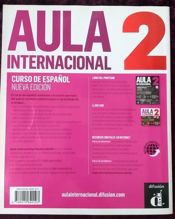 Livro Aula Internacional 2 - Curso de Espanhol A2