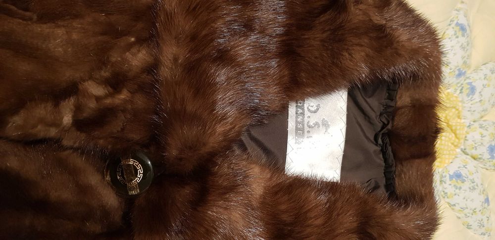 Futro z kawałków norek