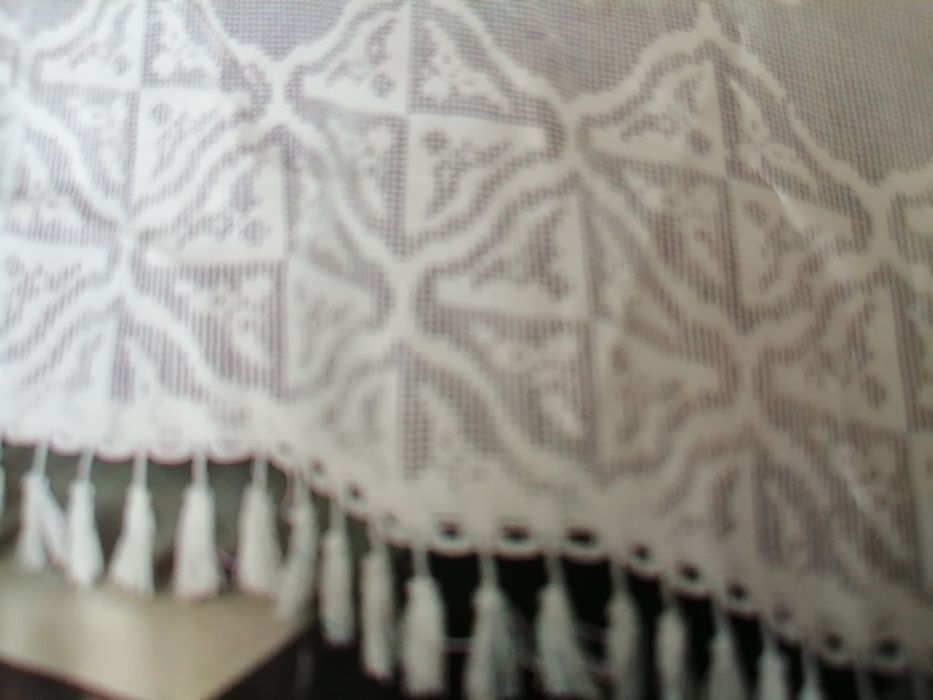 Colcha de renda cama de casal trabalho muito bonito