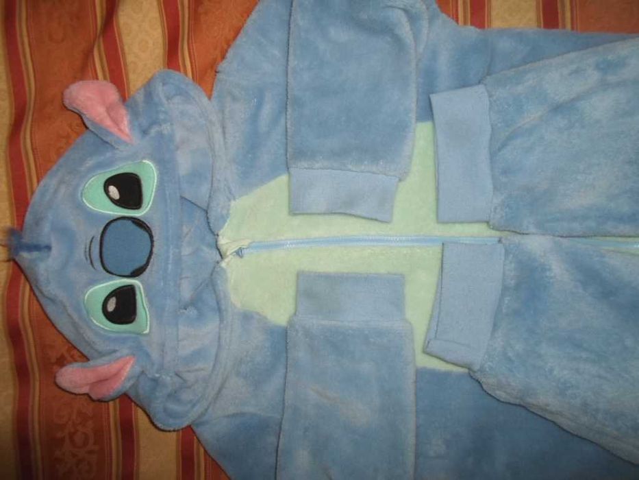 Кигуруми Стич пижама слип флисовый 10-11 лет рост 146