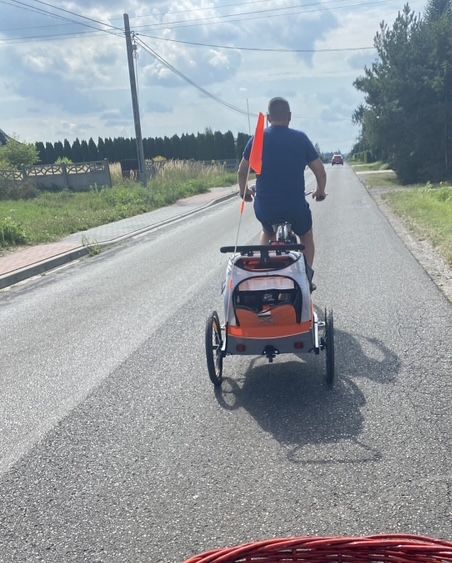 Przyczepka dziecieca do roweru Falter na wzór Croozer for1