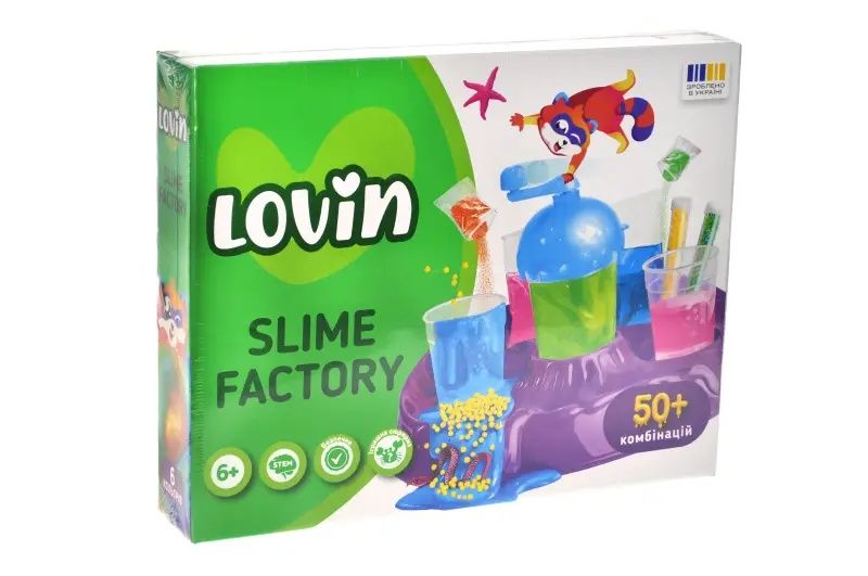 Набір для дослідів Slime Factory, Набір для виготовлення слаймів Lovin, Набір для експериментів Slime Factory, Набір для дослідів. набір Slime Factory