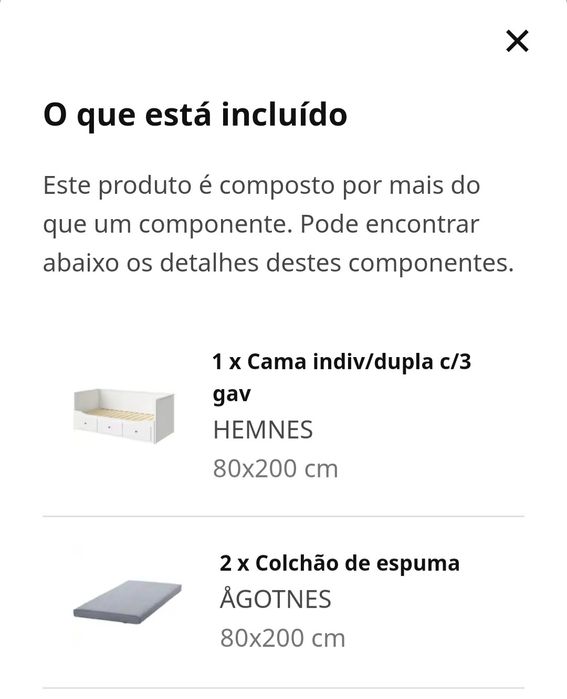 Cama solteiro ikea
