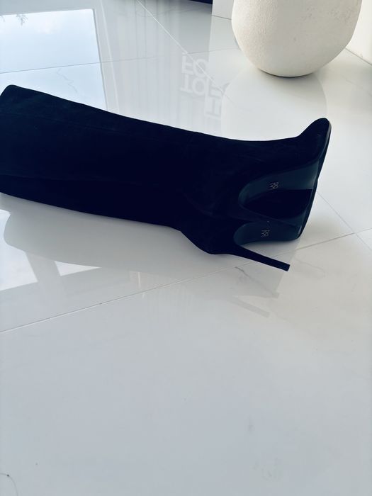 Kazar kozaki czarne zamszowe , rozmiar 39