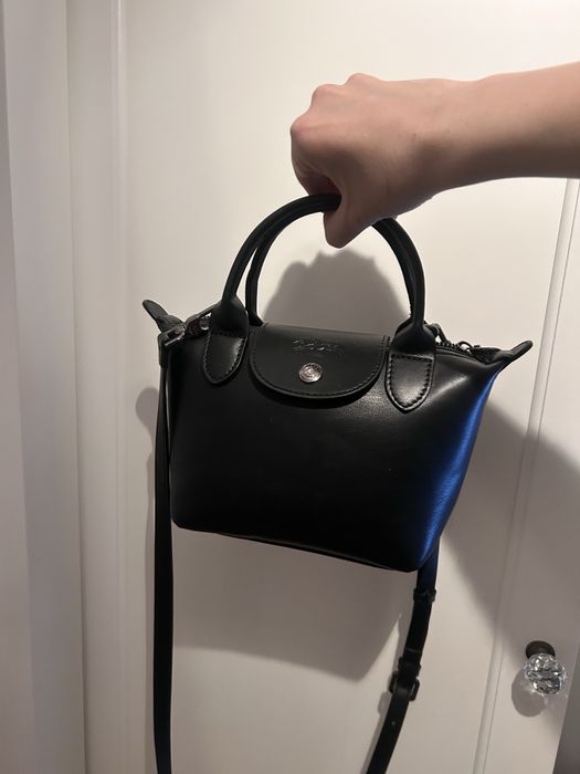 Torebka czarna do reki wzor Longchamp