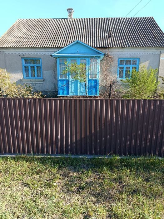 Цегляний будинок з земельною ділянкою та господарськими будівлями