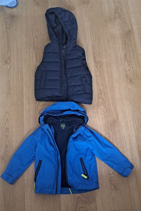 Kurtka + bezrękawnik, rozmiar 98