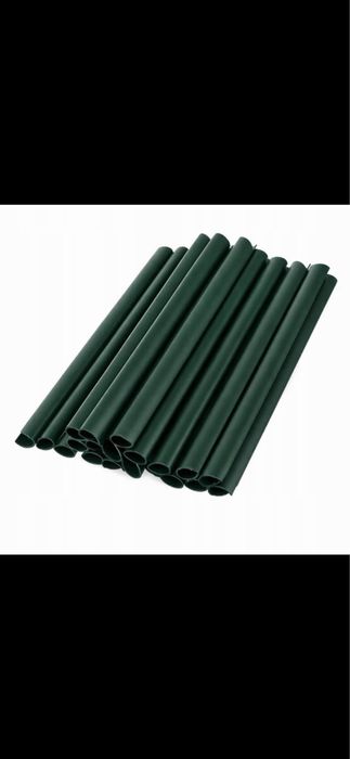 8 x Taśma ogrodzeniowa 19cm x 35m kolory kolor czarny klipsy