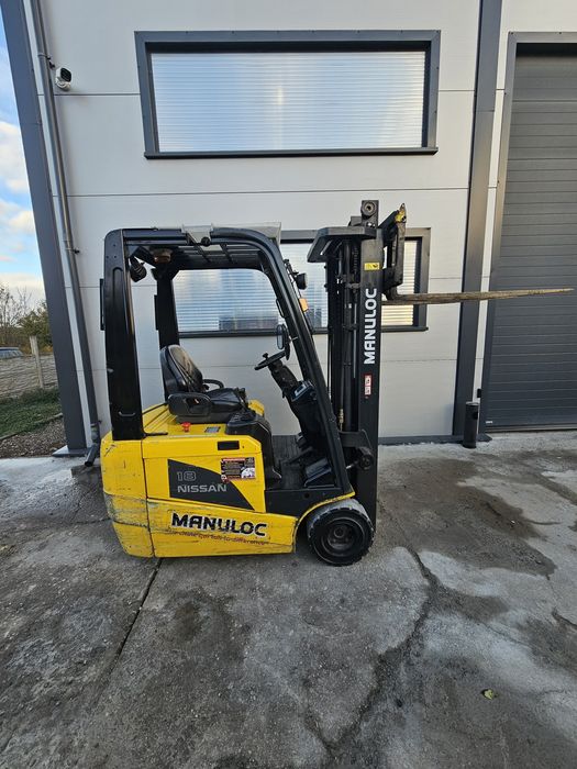 Wózek widłowy elektryczny NISSAN 1N1L18 TRIPLEX  4750mm  1750kg 48V  transport