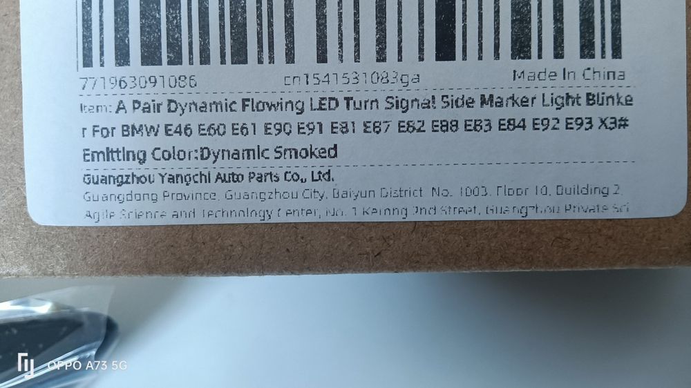 Piscas led dinâmico para BMW em pretos