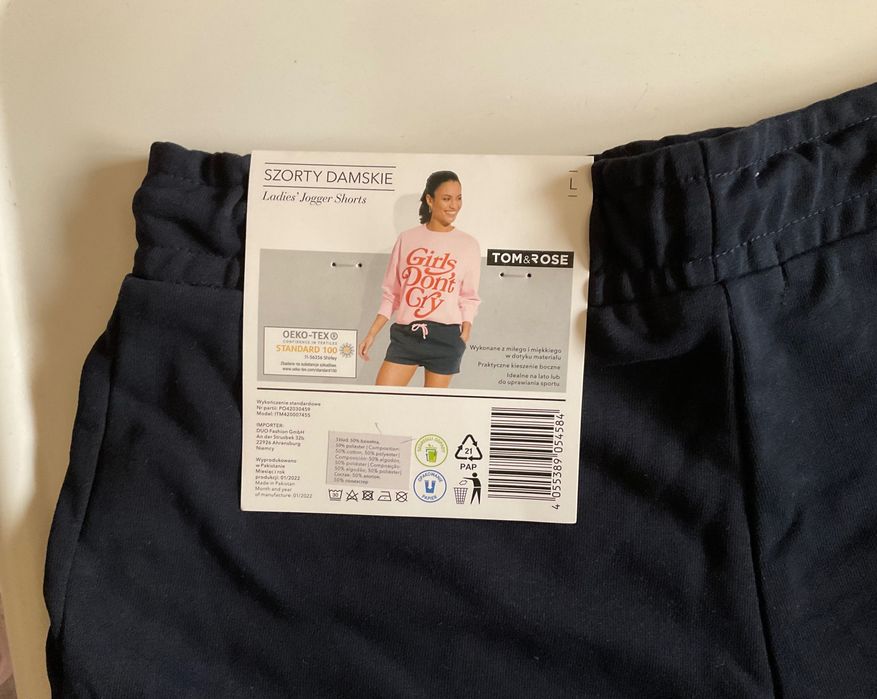 nowe Spodenki Szorty Damskie Tom&Rose rozmiar L