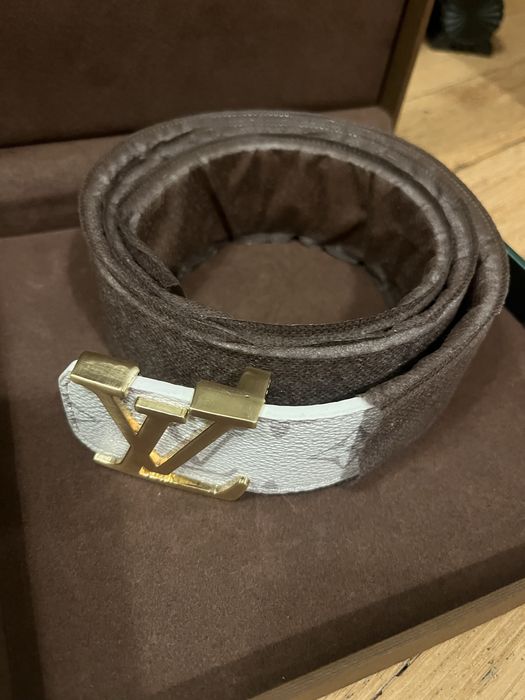 Louis Vuitton biały pasek