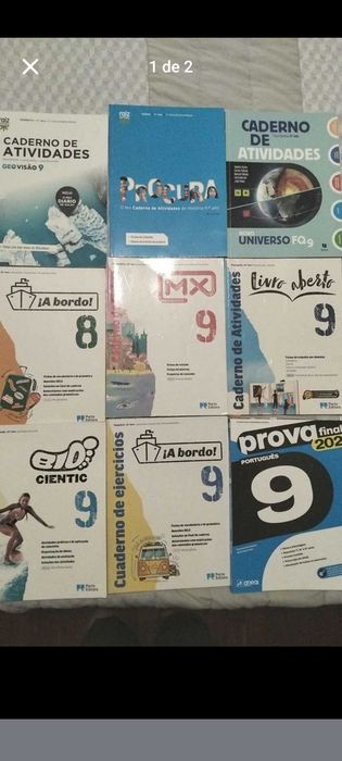 Livros escolares 7, 8 e 9