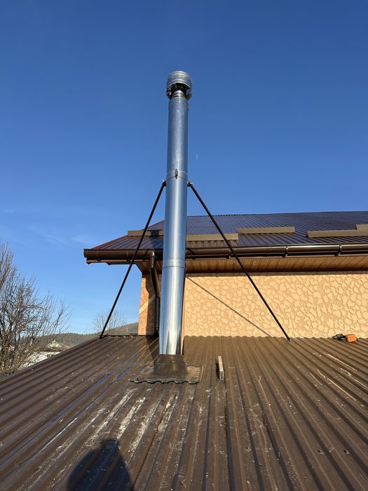 Монтаж димоходів, пічок , каміну.