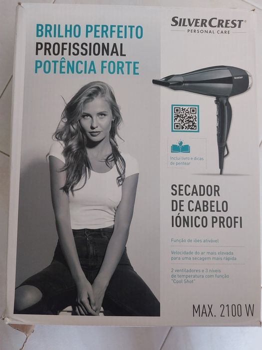 Secador de Cabelo Iónico Profissional SilverCrest - Em bom estado