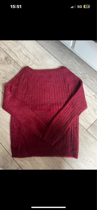 Bordowy swterek